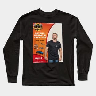 Retired Marine In Their 30s - Funny Parody Halloween Long Sleeve T-Shirt